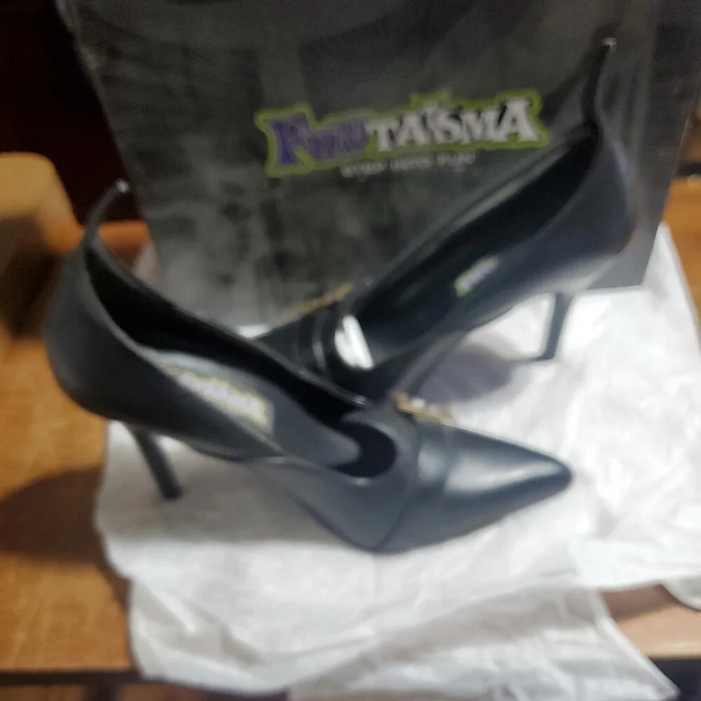 XX 4359 Funtasma Witch With Faux Buckle Black Heels